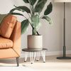 vidaXL Haarnadelbeine für Couchtisch 4 Stk. Weiß 20 cm Massivstahl 4012433 Bild 3