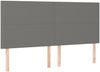 vidaXL Boxspringbett mit Matratze Dunkelgrau 160x200 cm Stoff 3136446 Bild 4