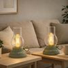 2er Set LED Tischleuchte, grün, Touchdimmer, Akku, H 17,5 cm Bild 5