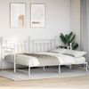 vidaXL Tagesbettrahmen Weiß 90 x 190 cm Stahl 42002679 Bild 3
