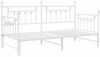 vidaXL Tagesbettrahmen Weiß 90 x 190 cm Stahl 42002679 Bild 4