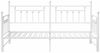 vidaXL Tagesbettrahmen Weiß 90 x 190 cm Stahl 42002679 Bild 5