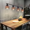 Nino Leuchten Pendelleuchte, Metall schwarz / Rattan braun, 81 x 150 x 12 cm Bild 3