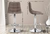 CLP Barhocker Jerry Stoff höhenverstellbar und 360 drehbar,taupe chrom Bild 2