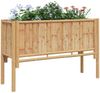 vidaXL Hochbeet Braun 110 x 35 x 70 cm Bambus 4106591 Bild 3