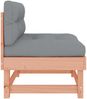 vidaXL Mittelsofa mit Kissen Massivholz Douglasie 825434 Bild 4