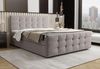 B&B Home 'Coria III' Boxspringbett mit Bettkasten, Samt, Creme, 160x200 cm Bild 2