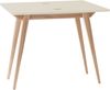 Ragaba Tischkonsole, MDF & Massives Eschenholz, 90 x 45 x 76 cm, Perl Weiß Bild 2