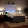 vidaXL Boxspringbett mit Matratze Dunkelgrau 140x200 cm Samt 3290053 Bild 4