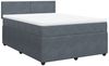 vidaXL Boxspringbett mit Matratze Dunkelgrau 140x200 cm Samt 3290053 Bild 3