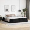 vidaXL Bettgestell mit Matratze mit Matratze 2 pcs Schwarz PVC 3399441 Bild 1