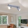 LED Deckenleuchte, Chrom, verstellbare Spots, L 34 cm Bild 2