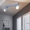LED Deckenleuchte, Chrom, verstellbare Spots, L 34 cm Bild 4