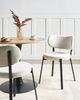 Esszimmerstuhl 2er Set BRONTE Stoff Hellbeige Bild 3