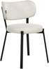 Esszimmerstuhl 2er Set BRONTE Stoff Hellbeige Bild 4