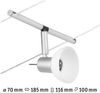 Paulmann No. 94449 Seilspot Sheela Chrom matt ohne Leuchtmittel max. 10W GU5,3 DC 60VA Bild 2