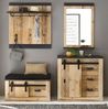 Garderobe Set 5-tlg. Stove in Used Wood hell 206 x 200 cm Bild 2