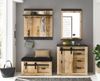 Garderobe Set 5-tlg. Stove in Used Wood hell 206 x 200 cm Bild 5
