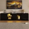 MODFU Lowboard Hochglanz MDF (Fernsehtisch, Wohnzimmermöbel, TV-Ständer, 1 St, mit LED-Beleuchtung), passend für 65" Fernseher Bild 5