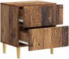 vidaXL Nachttisch Altholz 43 x 34,5 x 48 cm Holzwerkstoff 895001 Bild 2