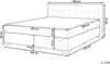 Boxspringbett 'Admiral' Polsterbezug, 180x200 cm, Schwarz Bild 2