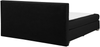 Boxspringbett 'Admiral' Polsterbezug, 180x200 cm, Schwarz Bild 5