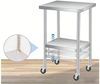 GarveeMore Küchenwagen Edelstahl Prep Tisch mit Backsplash, verstellbares Unterregal Bild 1