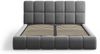 Micadoni Stauraumbett mit Kopfteil Bellis Samtstoff Bluvel Grau 180x200 Bild 3