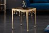 riess-ambiente Couchtisch LIQUID LINE L 46cm gold, Wohnzimmer · Metall · eckig · Tropfen-Design · Modern Bild 2