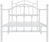 vidaXL Bettgestell mit Kopf- und Fußteil Metall Weiß 90x190 cm 353498 Bild 5