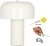 OTTO home Tischleuchte Jorre - Pilzlampe, ohne Leuchtmittel, Leuchtmittel wechselbar, zweifarbig - matt & glänzend, Pilzleuchte, Tischlampe, Pilzform, E14 Bild 4