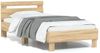 vidaXL Bettgestell ohne Matratze mit Kopfteil Sonoma-Eiche 90x200 cm 838535 Bild 2
