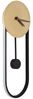LED Wanduhr, Wandleuchte, Metall, Goldfarbe, H 58 cm Bild 5