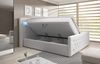 Ascona Boxspringbett mit LED-Beleuchtung, Bunt-LED, 180 x 200 cm, Matratze H4, Weiß Bild 2