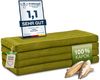 Klappmatratze Klappmatratze 110 cm (Basic) vegan und handgefertigt, 200x110x8cm, livasia, 8 cm hoch, Kapok Bild 2