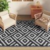 vidaXL Outdoor-Teppich ARAKIL Weiß und Schwarz 160x230 cm PP 368573 Bild 3