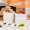 Relaxdays Aufbewahrungsbox mit Deckel 6er Set Bild 3