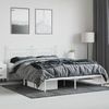 vidaXL Bettgestell mit Kopfteil Metall Weiß 180x200 cm 353590 Bild 4