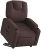 vidaXL Relaxsessel mit Aufstehhilfe Dunkelbraun Stoff 3204373 Bild 3