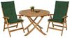 Beautissu 4er Set Hochlehner Auflagen Loft HL 120 x 50 x 6 cm dunkelgrün Bild 4