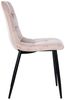CLP 4er Set Esszimmerstühle Antibes Samtbezüge gepolstert Rückenlehnen bis 150 kg,pink Bild 4