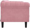 vidaXL Sofa 2-Sitzer Rosa Samt 372578 Bild 5