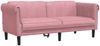vidaXL Sofa 2-Sitzer Rosa Samt 372578 Bild 2
