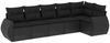 vidaXL 6-tlg. Garten-Sofagarnitur mit Kissen Schwarz Poly Rattan 3221384 Bild 2