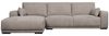 Ecksofa Fonora Taupe - Linke Recamiere, Federkern & Stoff-Bezug Bild 3
