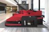 Stoff Wohnlandschaft Wave U Form - Mikrofaserstoff - rot-schwarz - Links Bild 2