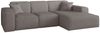 Ecksofa Designersofa CELES PREMIUM in Stoff Scala Taupe Ottomane Rechts Bild 2