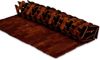 Kleine Wolke Badematte Palito, Höhe 5 mm, rutschhemmend beschichtet, Bambus, Holz, rechteckig, Holzmatte, 100% Bambus, 50x70 cm Bild 4