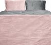 Moderne Plüschbettwäsche mit Reißverschluss - einfarbig, wendbar & warmhaltend Rosa 155x220cm + 80x80cm Kissenbezug Bild 2