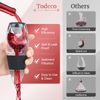 Todeco 2 Stück Weinbelüfter, Wein Dekanter mit Filtern, Tropfschutzständer, Samtbeutel, Weindekanter Dekantierer Rotwein Aerator Set Ausgießer für Weinliebhaber Bild 5